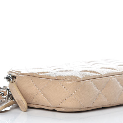 Chanel Caviar Quilted Small Clutch With Chain Beige 11 of 12