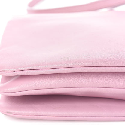 Celine Lambskin Small Trio Crossbody Bag Antique Rose 17 of 19