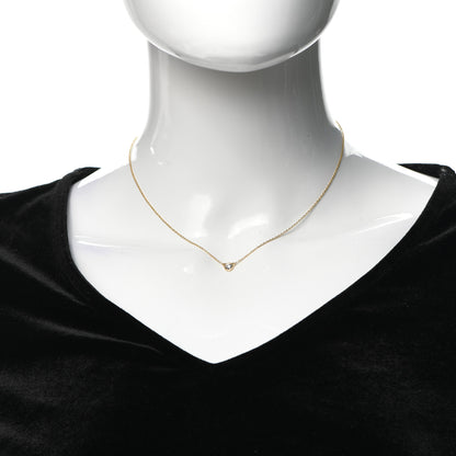 Tiffany 18K Yellow Gold Diamond .15ct Elsa Peretti Diamonds by the Yard Pendant Necklace 2 of 4