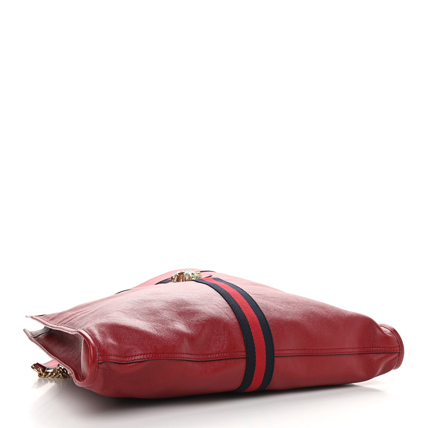Gucci Calfskin Large Rajah Chain Tote Romantic Cherry 5 of 10