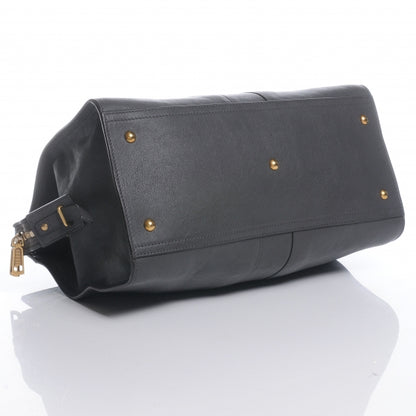 Saint Laurent Leather Medium Cabas Chyc Grey 4 of 8