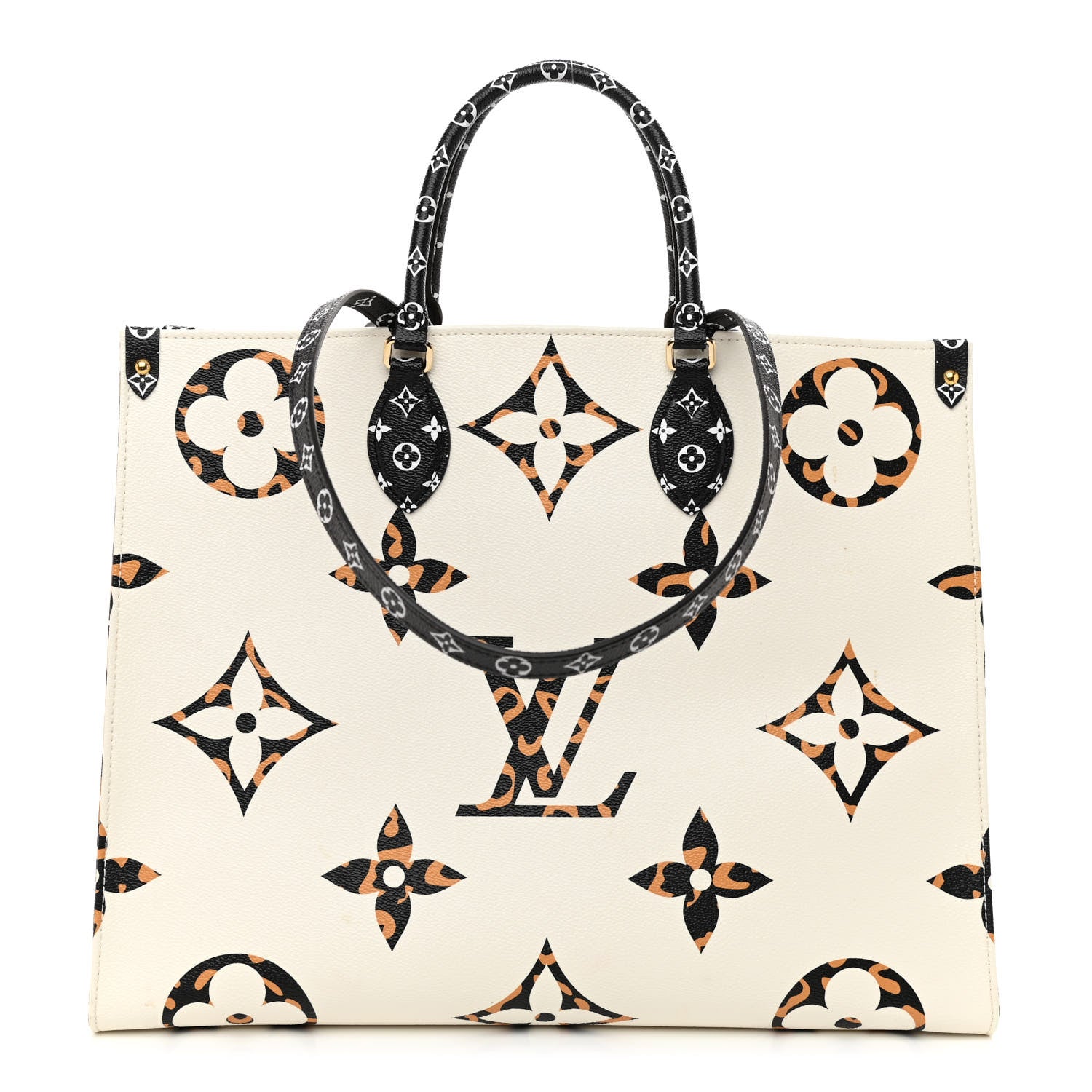 Louis Vuitton Monogram Giant Jungle Onthego GM Ivory 1 of 8