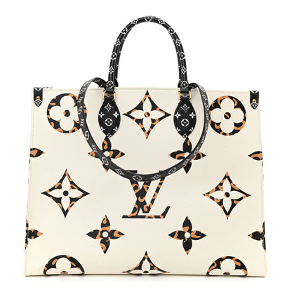 Louis Vuitton Monogram Giant Jungle Onthego GM Ivory 1 of 8