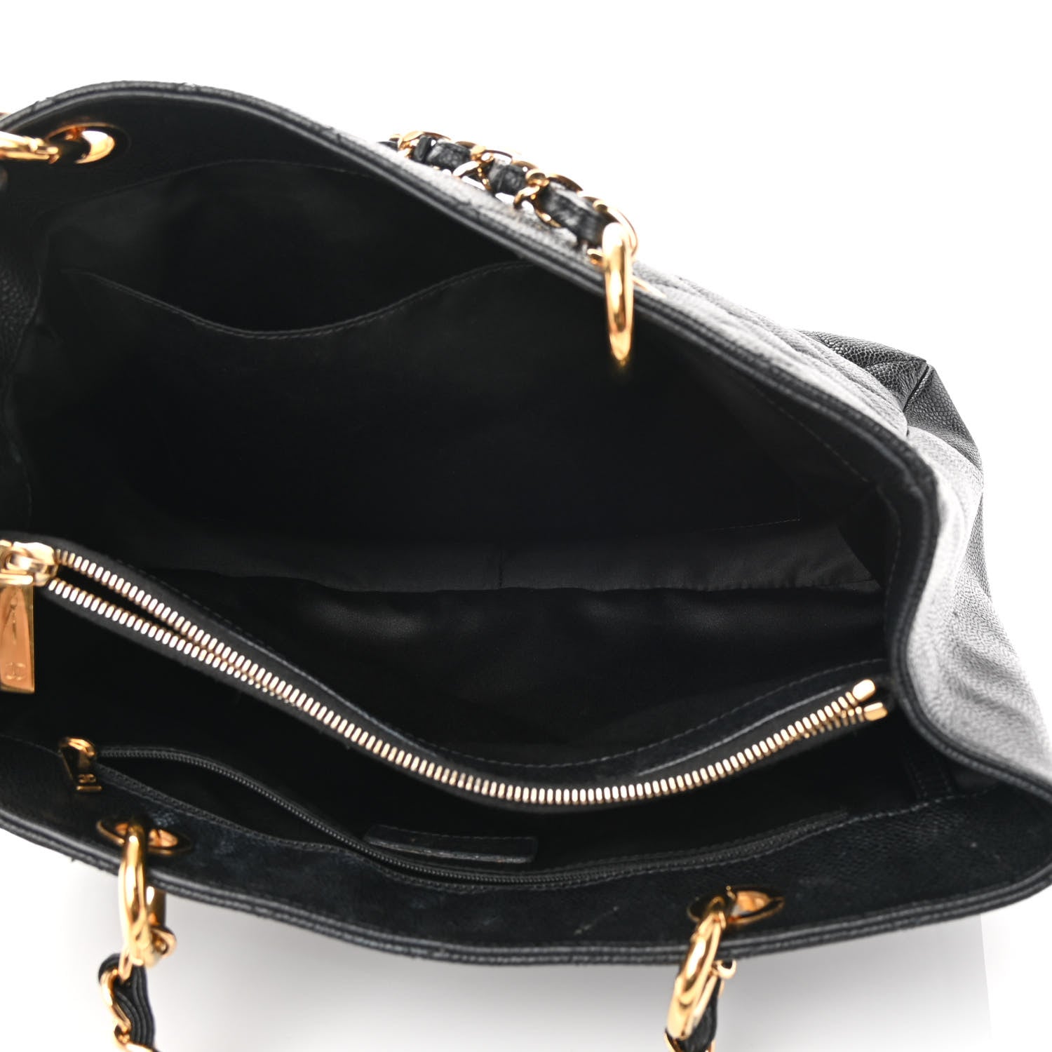 Chanel Caviar Quilted Grand Shopping Tote GST Black 4 of 14