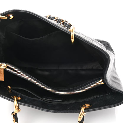 Chanel Caviar Quilted Grand Shopping Tote GST Black 4 of 14