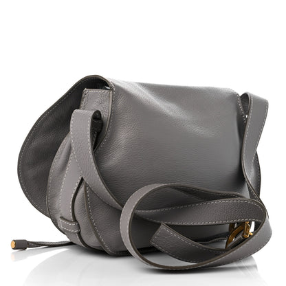 Chloe Calfskin Medium Marcie Round Crossbody Bag Cashmere Grey 3 of 11