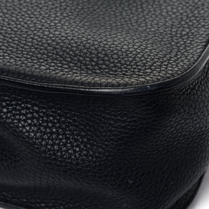 Hermes Taurillon Clemence Halzan 31 GM Black 5 of 6