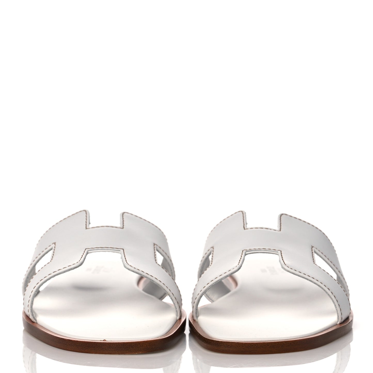Box Calfskin Oran Sandals 35.5 White