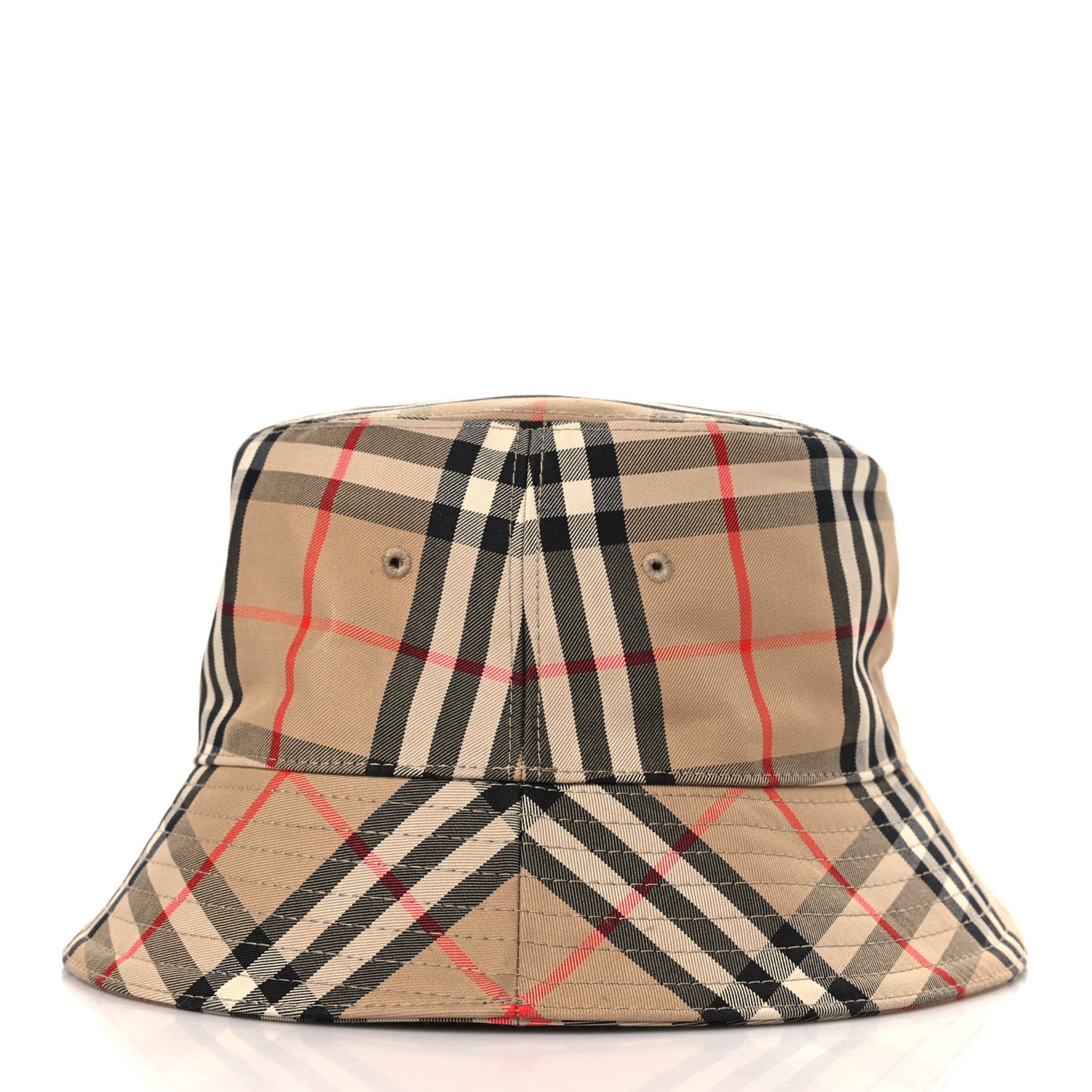 Technical Cotton Vintage Check Bucket Hat L Archive Beige