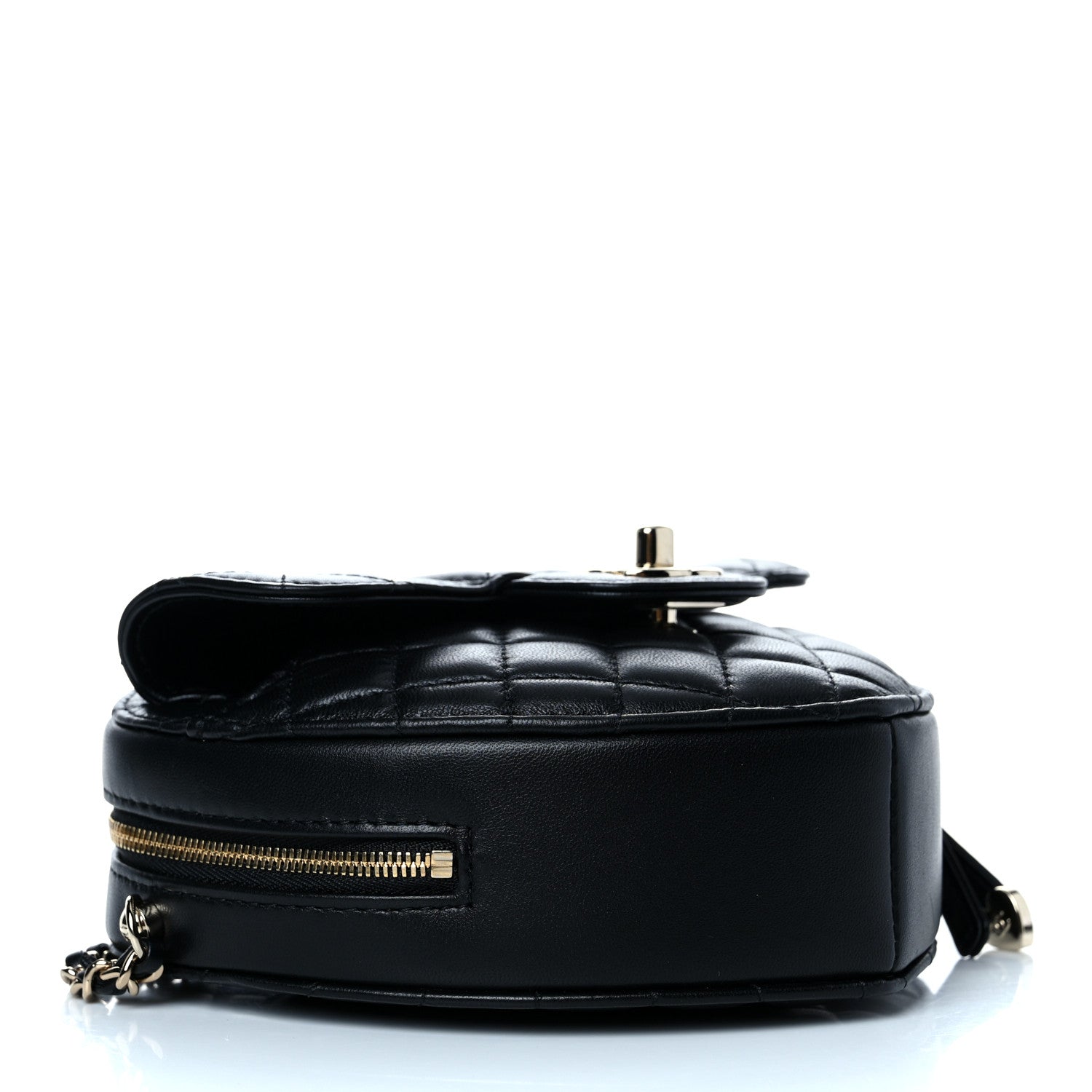 Chanel Lambskin Quilted CC In Love Heart Bag Black 4 of 11