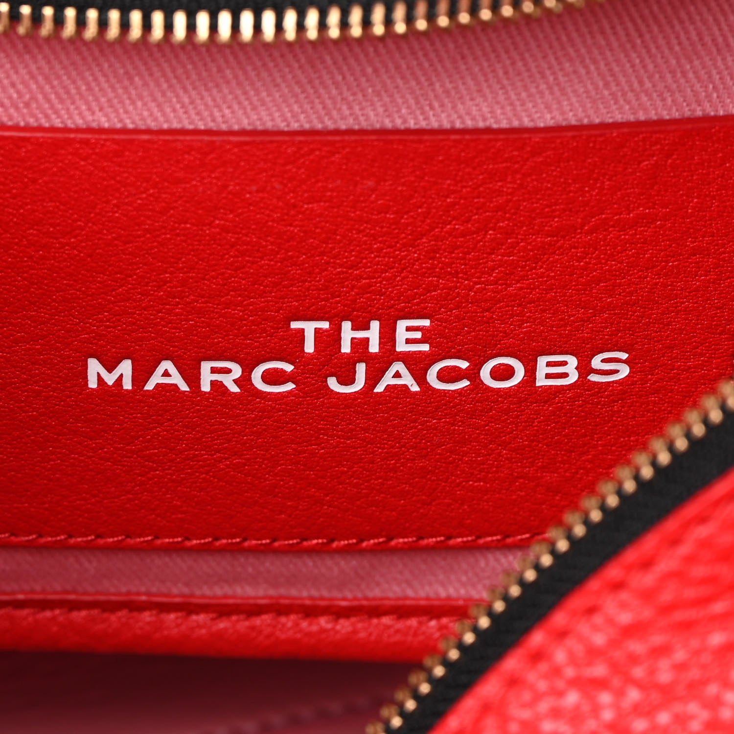 Marc Jacobs Grained Calfskin Small The Tote Bag Red 6 of 13