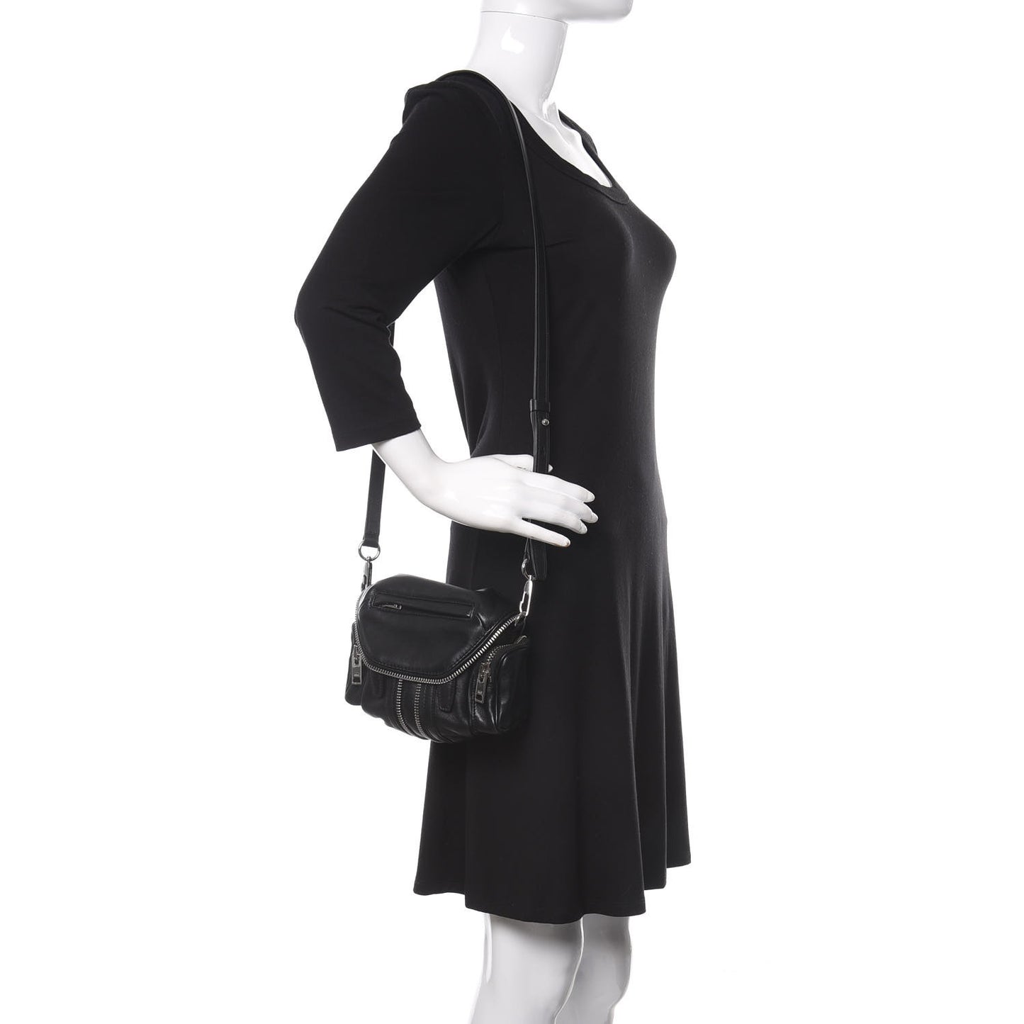 Lambskin Micro Marti Crossbody Black