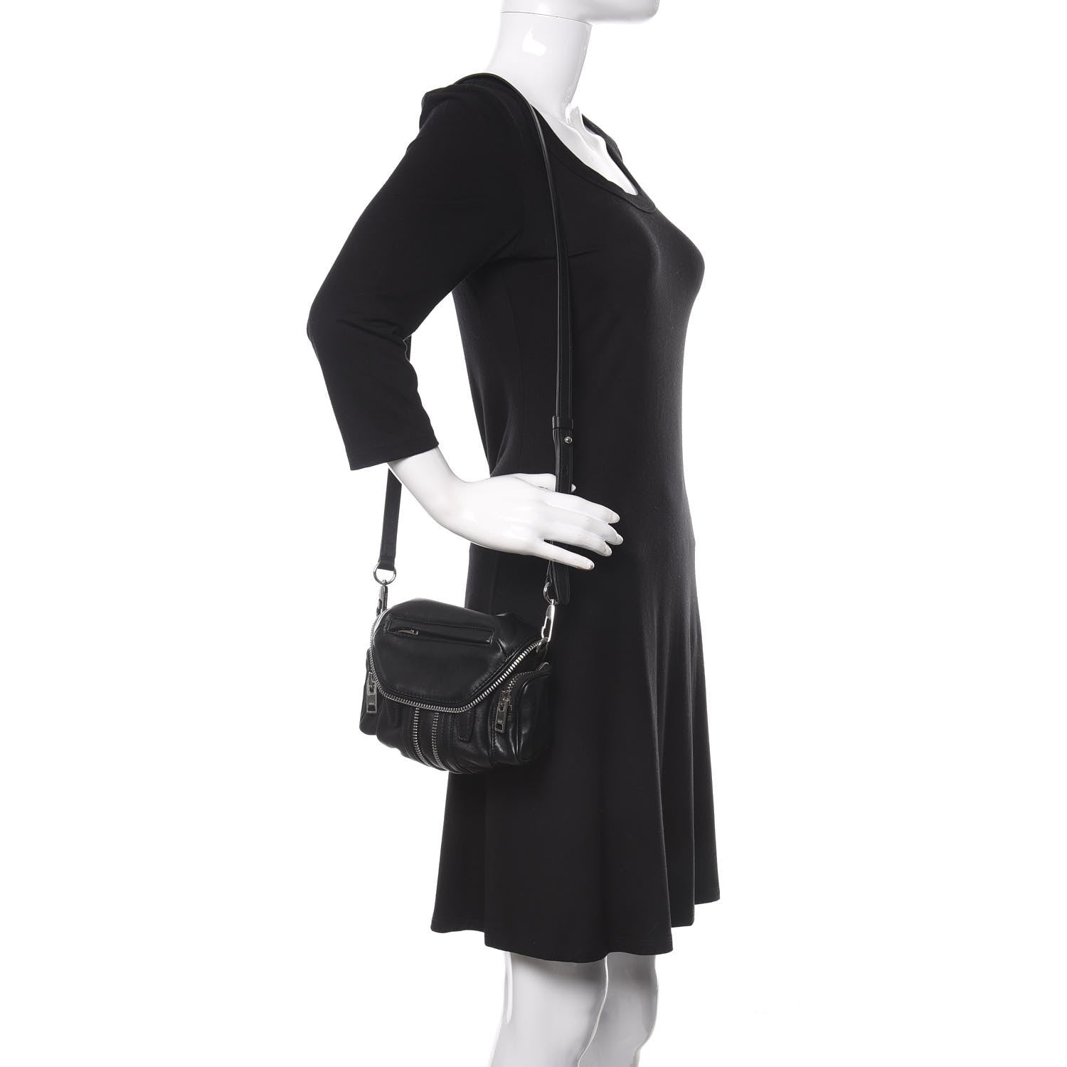 Alexander Wang Lambskin Micro Marti Crossbody Black 2 of 11