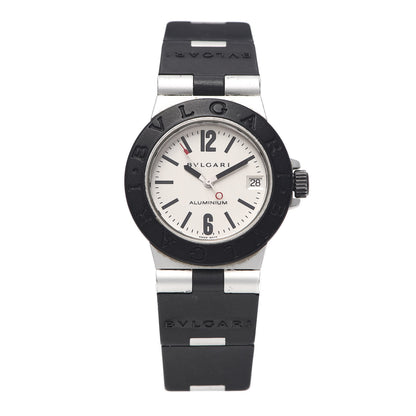 Bulgari Aluminum Rubber 32mm Diagono Quartz Watch 1 of 5