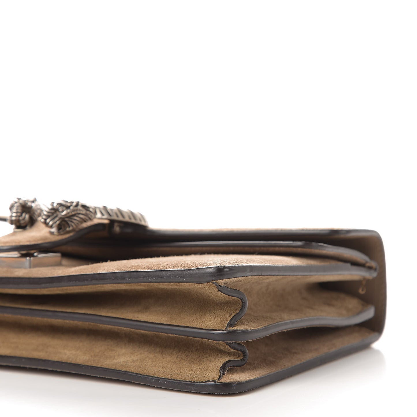 Suede Small Dionysus Shoulder Bag Taupe