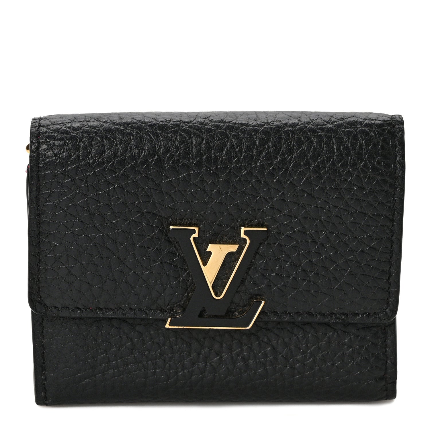 Louis Vuitton Taurillon Capucines XS Wallet Black 1 of 7