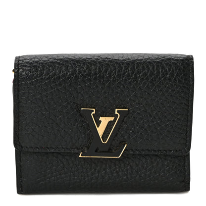 Louis Vuitton Taurillon Capucines XS Wallet Black 1 of 7