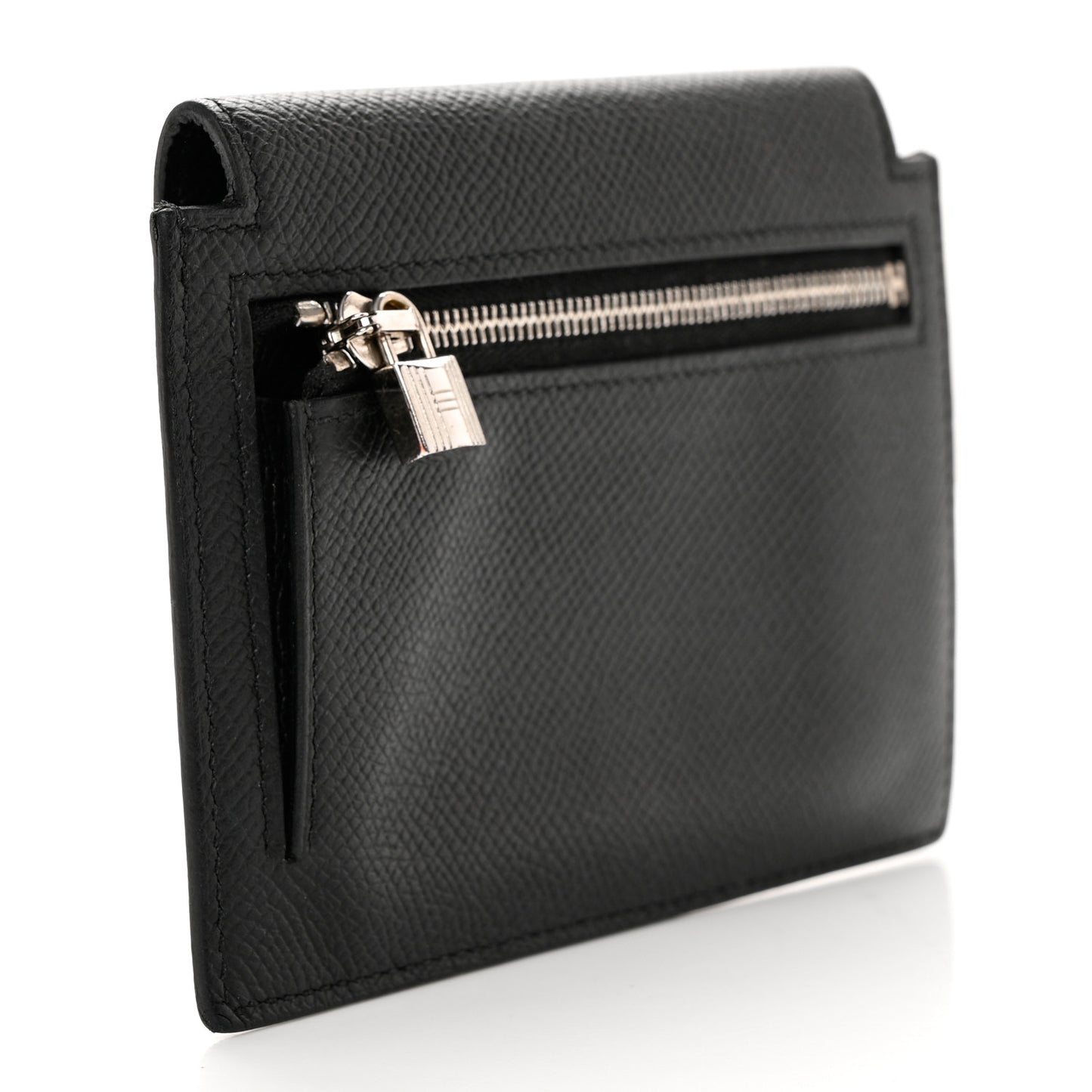 Epsom Kelly Pocket Compact Wallet Black