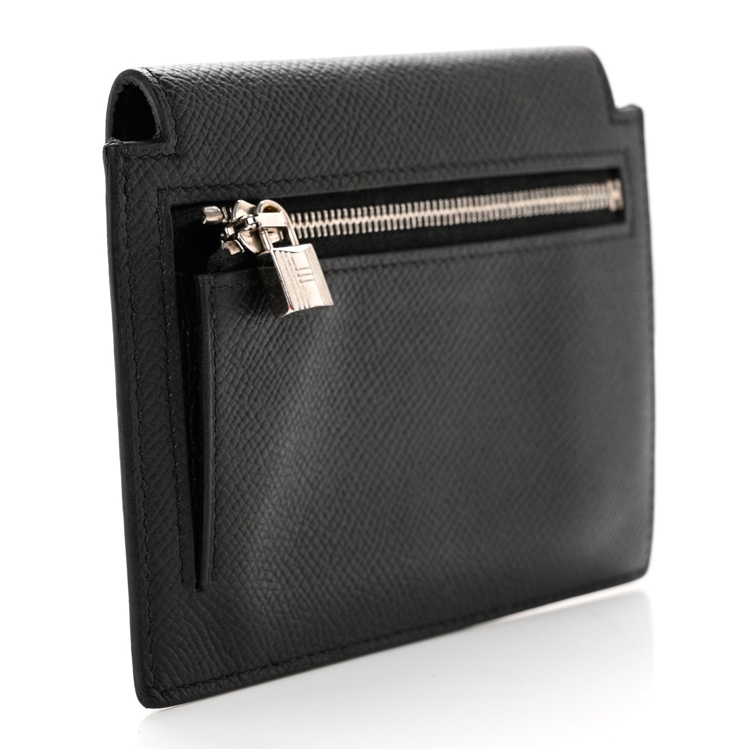 Hermes Epsom Kelly Pocket Compact Wallet Black 3 of 10