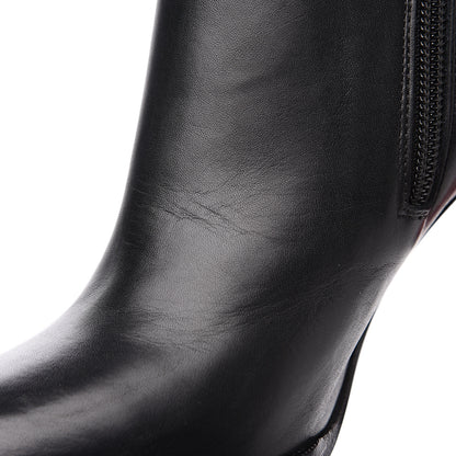 Christian Louboutin Calfskin Adox 85 Ankle Boots 36.5 Black 7 of 8