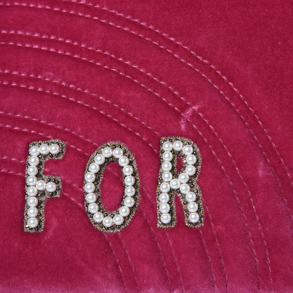 Gucci Velvet Matelasse Blind for Love Embroidered Medium GG Marmont Shoulder Bag Light Raspberry Rose Multicolor 12 of 12