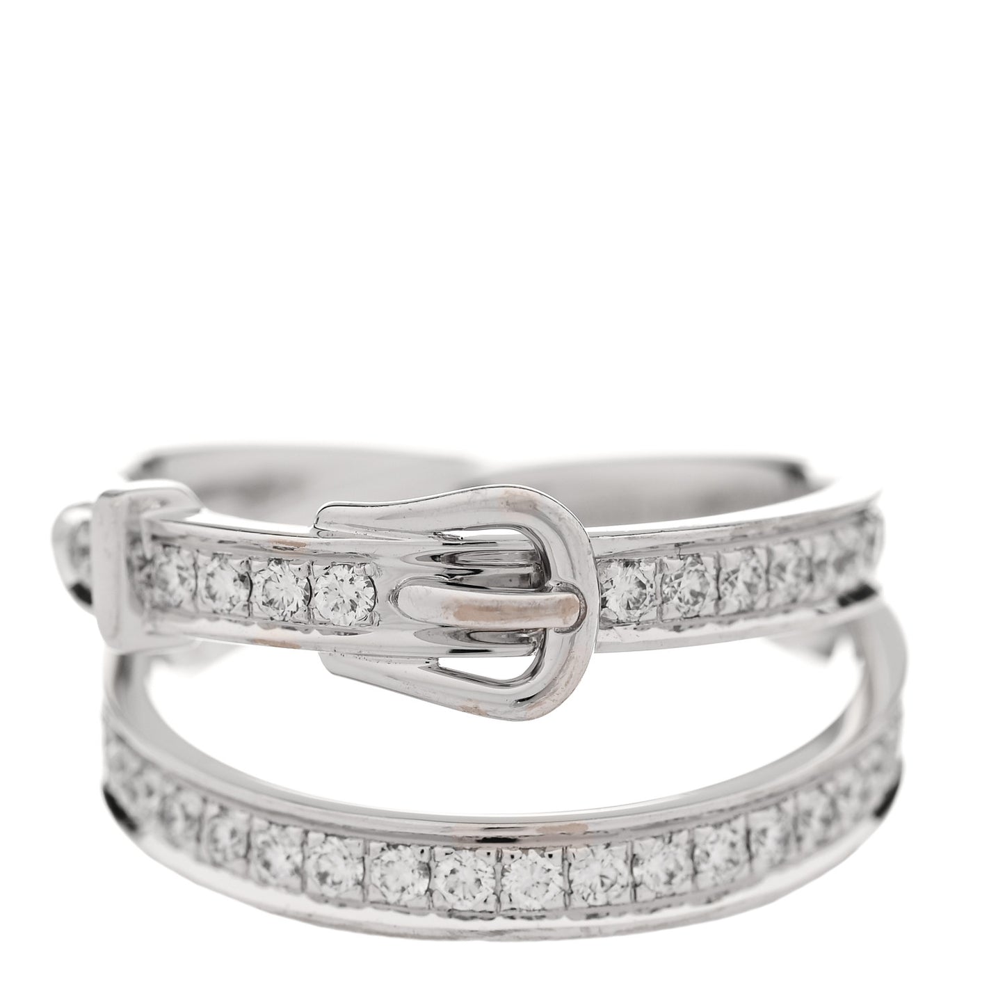 18K White Gold Diamond MM Etriviere Ring 54 7