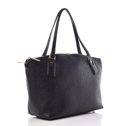 Burberry Signature Grain Calfskin Medium Welburn Tote Black 3 of 8