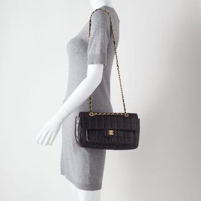 Chanel Lambskin Square Stitched Flap Brown 2 of 11