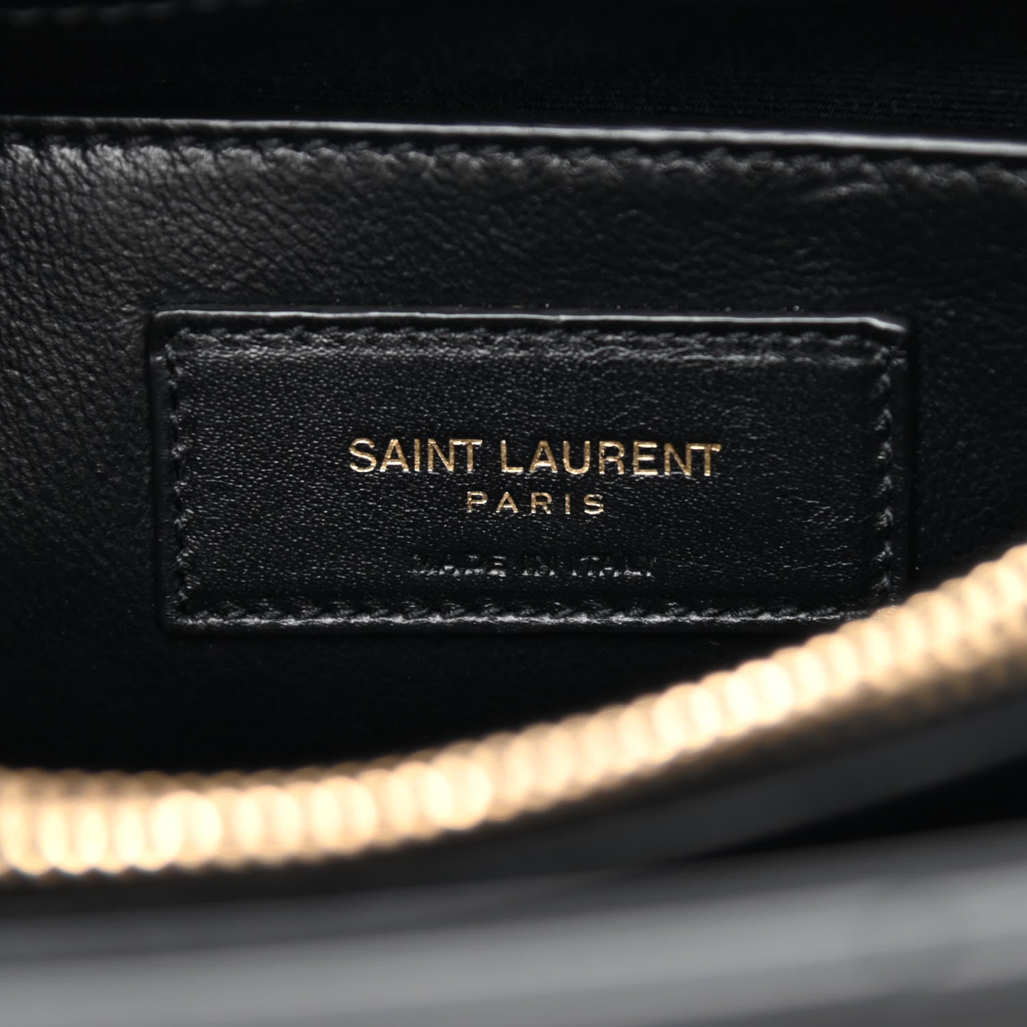Saint Laurent Calfskin Y Quilted Monogram Small Loulou Chain Satchel Black 6 of 8