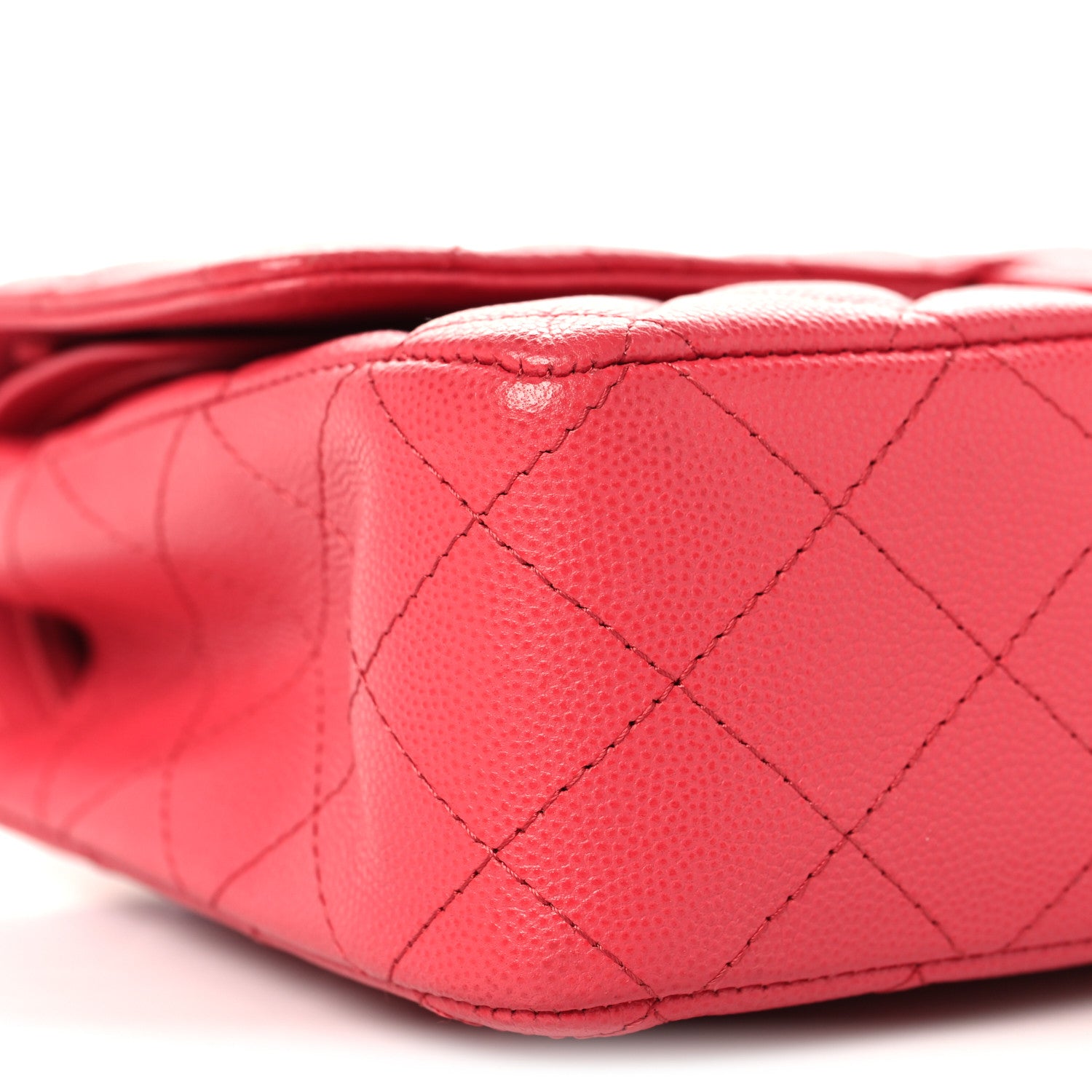 Chanel Caviar Quilted Medium Double Flap Red 9 of 10