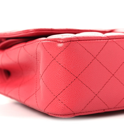 Chanel Caviar Quilted Medium Double Flap Red 9 of 10