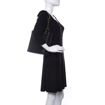 Chanel Caviar Quilted Petit Shopping Tote PST Black 2 of 10