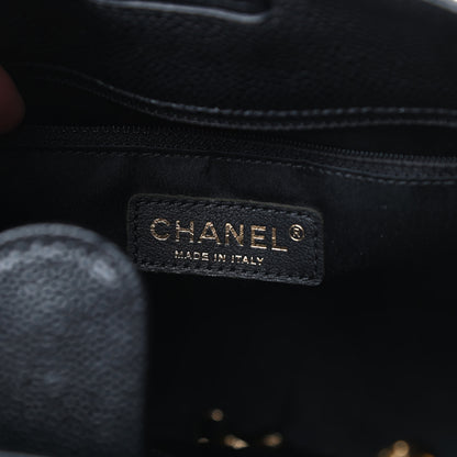 Chanel Caviar Quilted Petit Shopping Tote PST Black 6 of 13