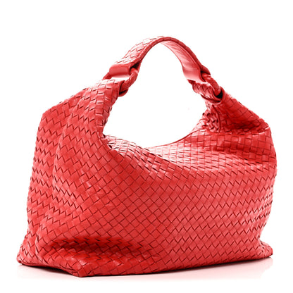 Bottega Veneta Nappa Intrecciato Large Hobo Red 2 of 9