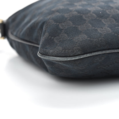 Gucci Monogram Medium New Britt Hobo Black 8 of 18