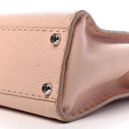 Fendi Cuoio Romano Selleria Bi-Color Medium Peekaboo Iconic Satchel Rosa Plaster Pesca 9 of 9