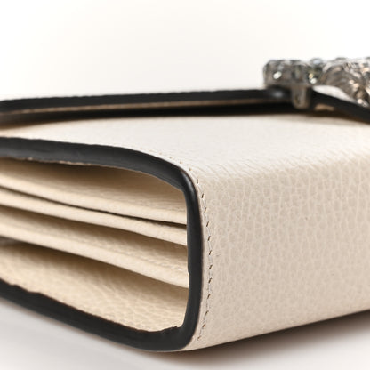 Gucci Dollar Calfskin Mini Dionysus Chain Wallet Mystic White 9 of 10
