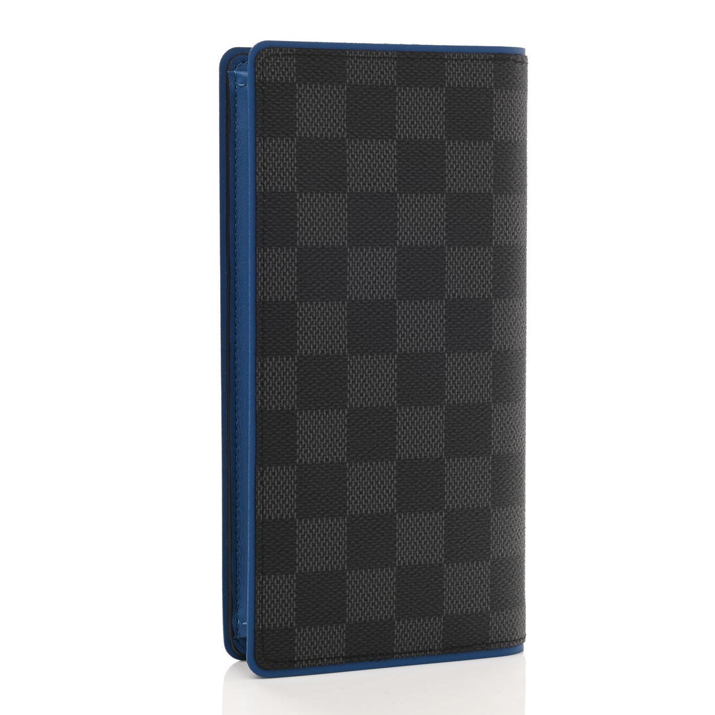 Damier Graphite Brazza Wallet Bleu Neon