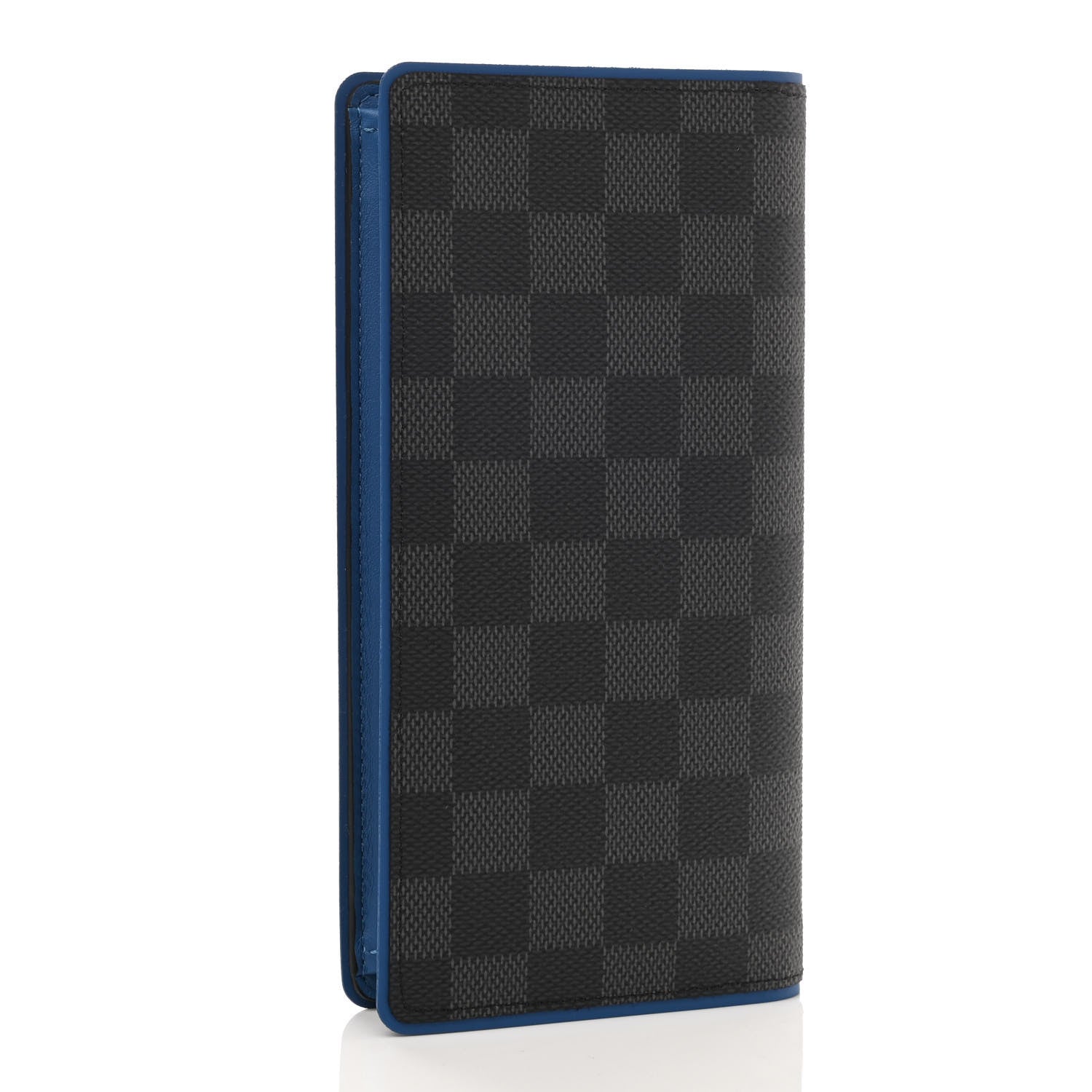 Louis Vuitton Damier Graphite Brazza Wallet Bleu Neon 3 of 7