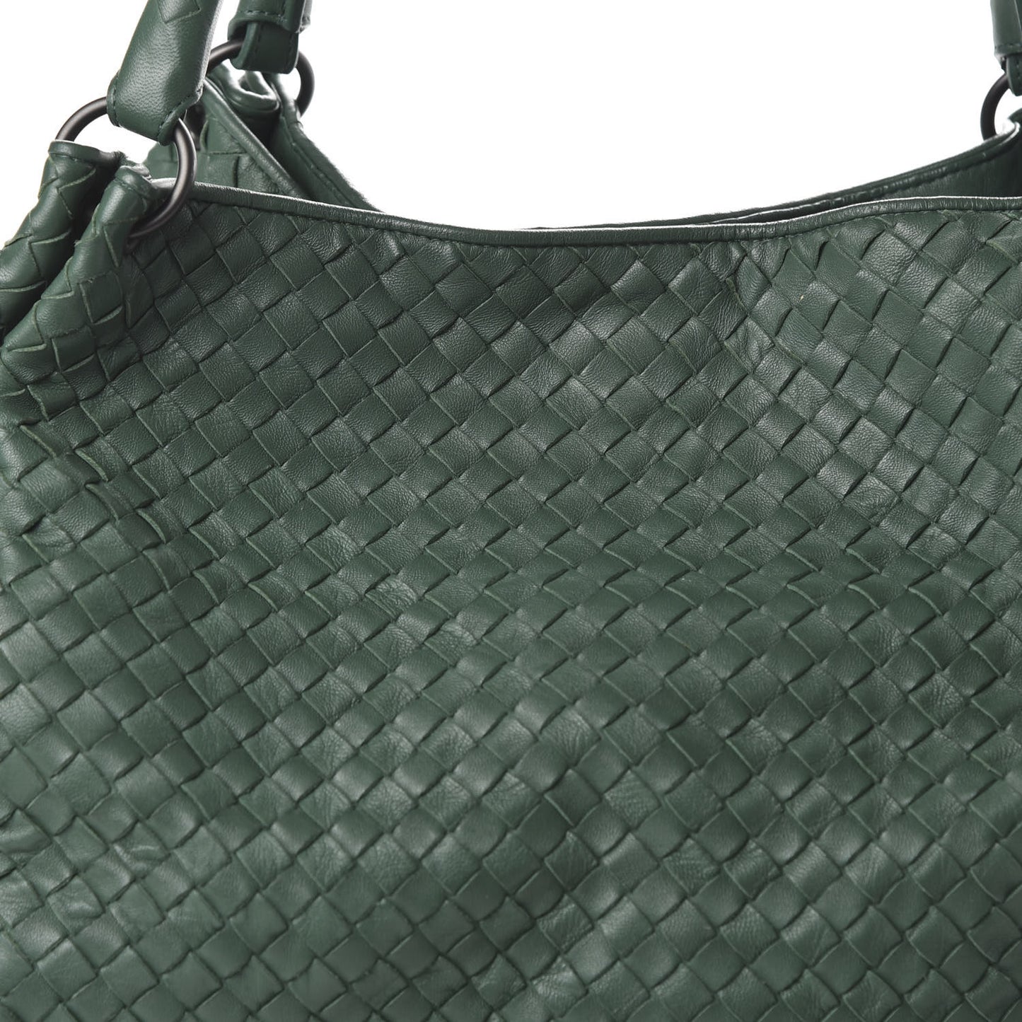 Nappa Intrecciato Parachute Bag Green