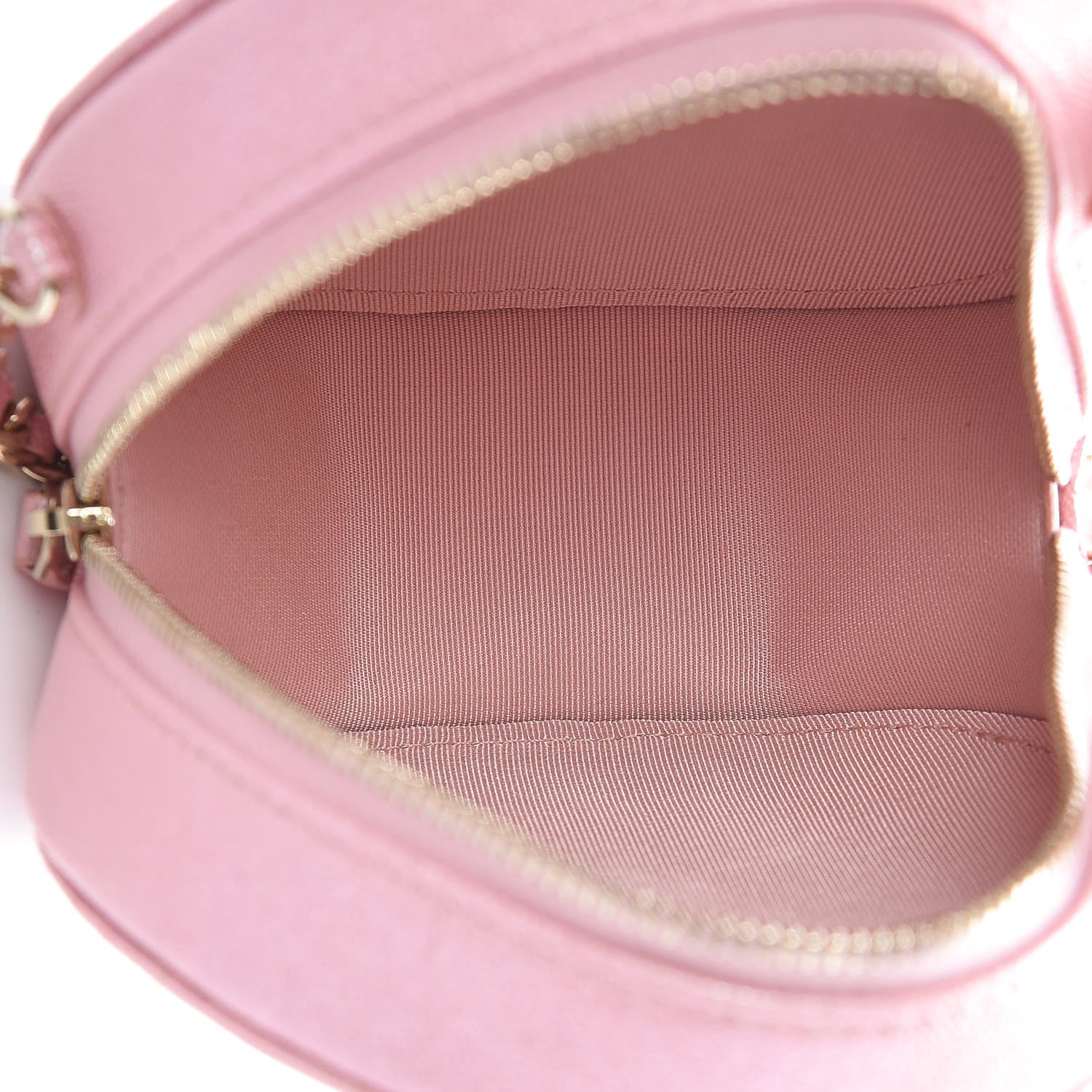 Chanel Iridescent Caviar Quilted Round Clutch With Chain Pink 5 of 8
