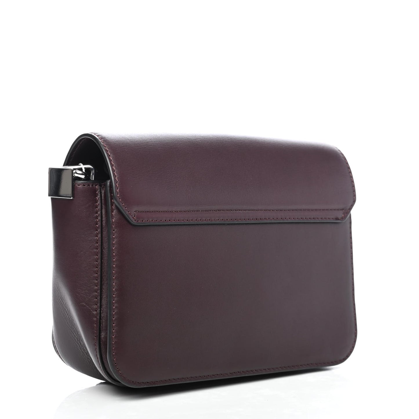 Calfskin Prisma Envelope Crossbody Oxblood