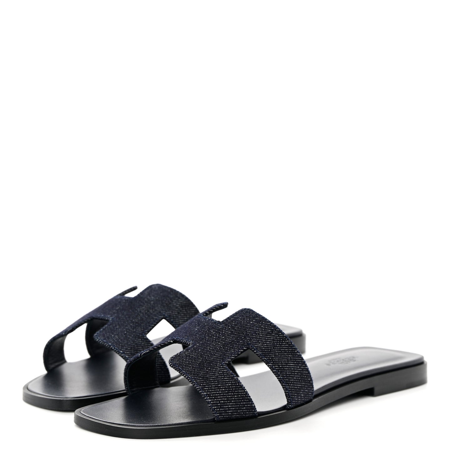 Denim Canvas Oran Sandals 37.5 Bleu Brut
