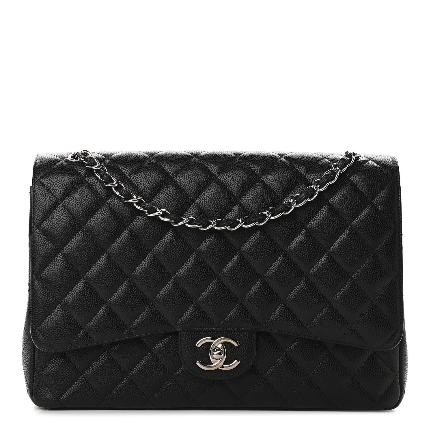 Chanel Caviar Quilted Maxi Double Flap Black 1 of 9