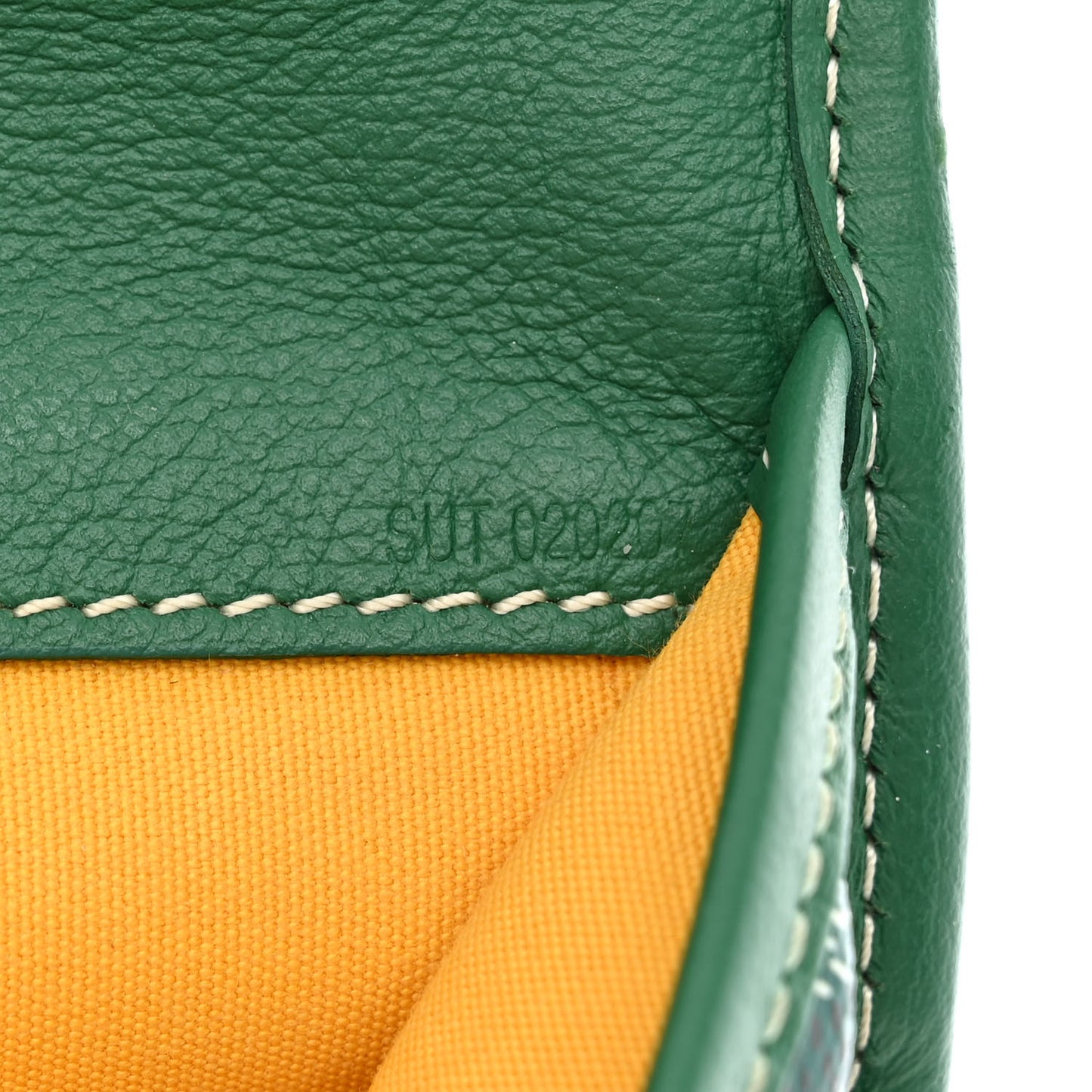 Goyardine Saint Leger Soft Briefcase Backpack Green