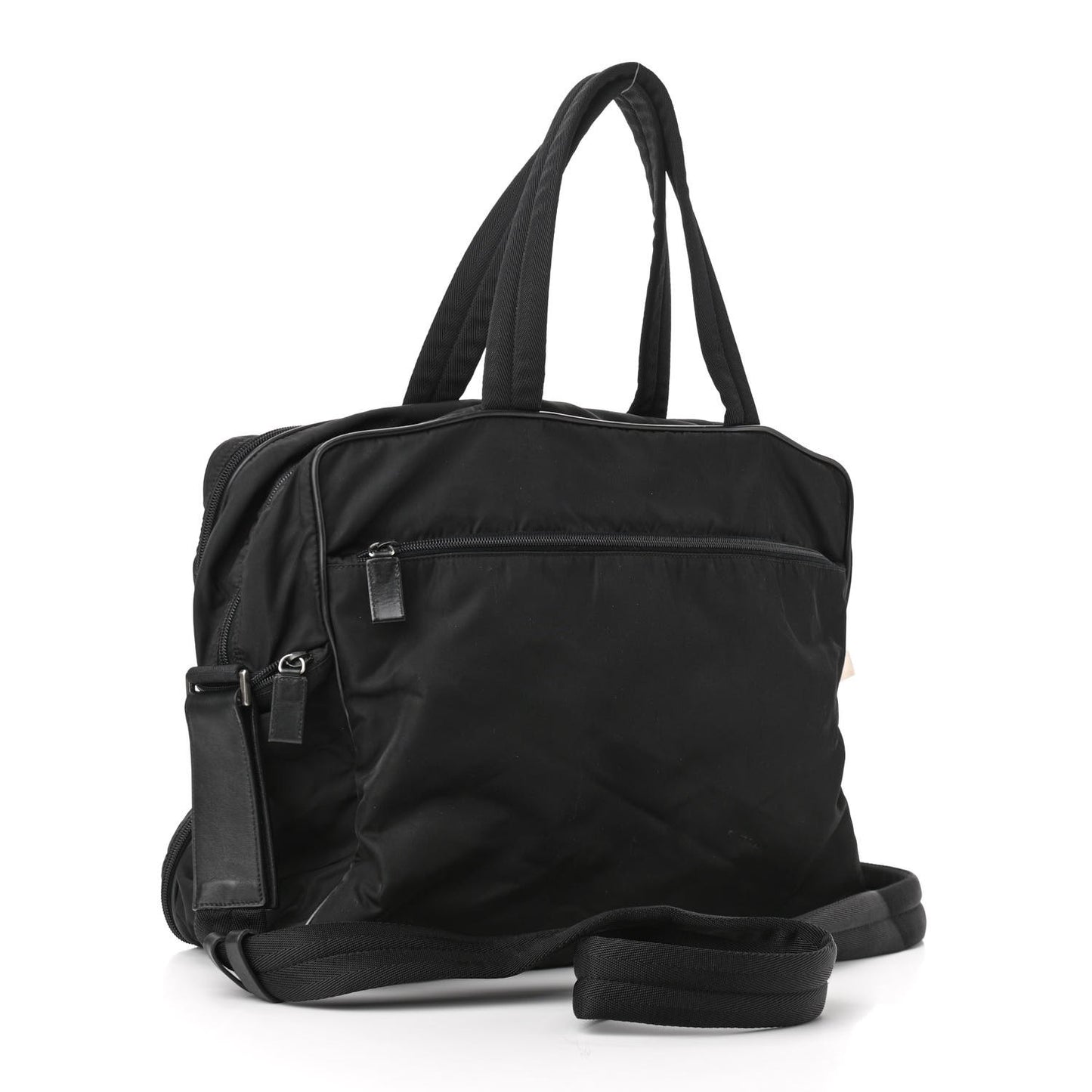 Tessuto Nylon Travel Briefcase Black