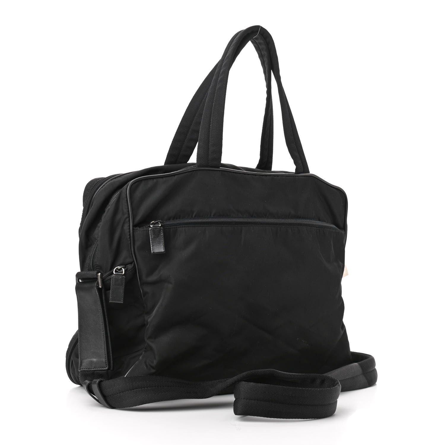 Prada Tessuto Nylon Travel Briefcase Black 3 of 10
