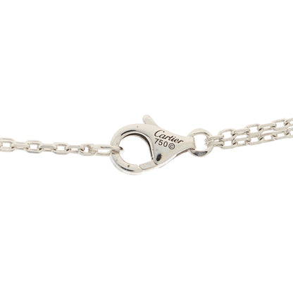 Cartier 18K White Gold 2 Diamond LOVE Necklace 5 of 5