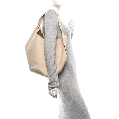 Khaite Pebbled Sport Calfskin Medium Lotus Tote Ivory 2 of 10