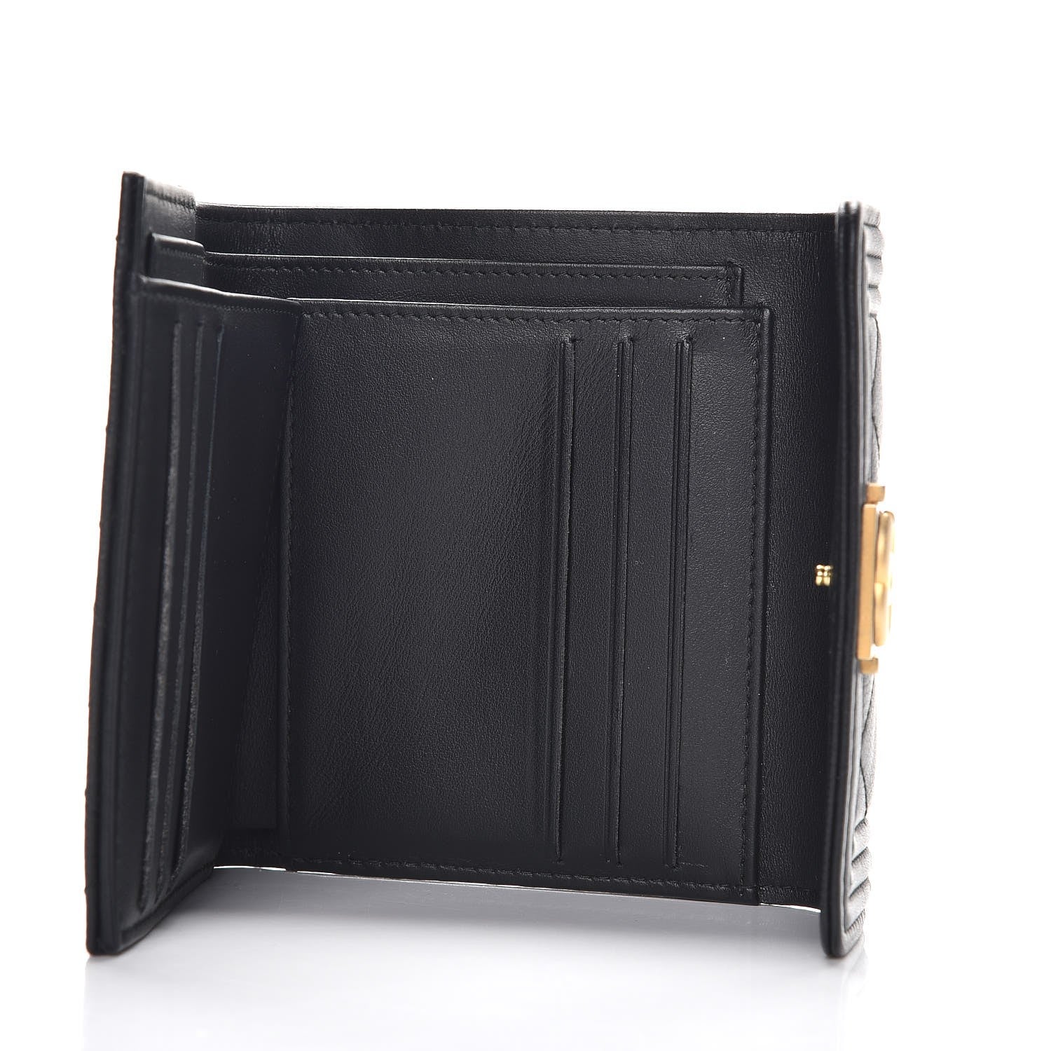 Chanel Caviar Quilted Compact Boy Wallet Black 5 of 9